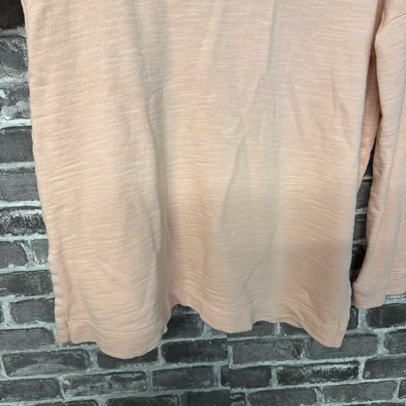 J. Jill PureJill vneck sweater top pink organic cotton - Picture 6 of 9
